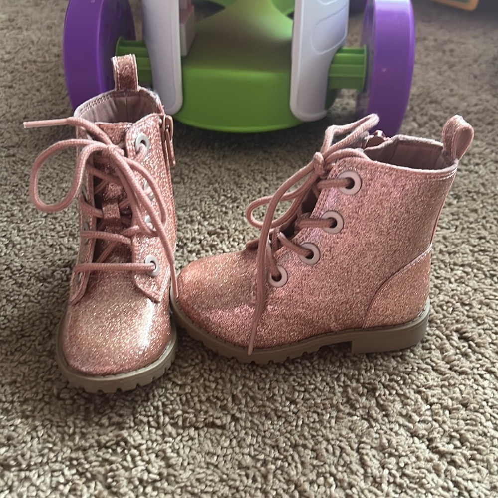 Old Navy Pink Sparkle Boots